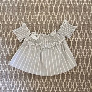 Striped Off the Shoulder Top
